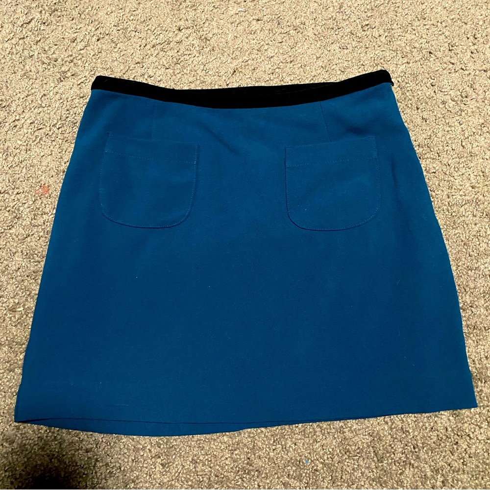 Forever 21 Blue Mini Skirt w/ Pockets